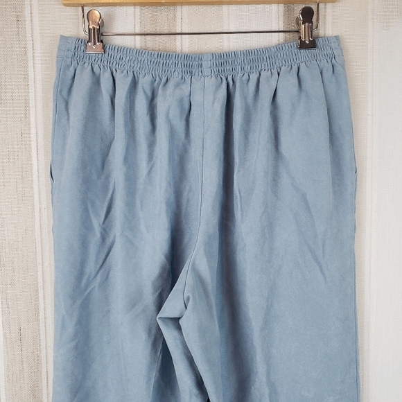 Alfred Dunner Pull-on Grandma Pants Blue Size 10 Petite - Picture 6 of 12